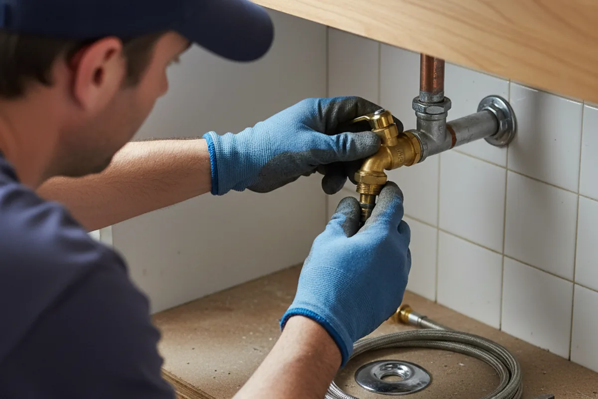 Shutoff valve and fitting work during Emergency Plumbing in Fillmore